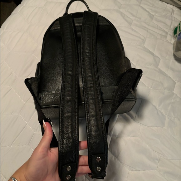 MCM Stark Visetos Top Handle Backpack Bookbag - Picture 5 of 13